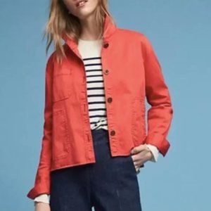 Chino by Anthropologie Coral Swing Jacket In Women's Medium